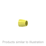 Flangeless Ferrule Tefzel™ (ETFE) 1/4-28 Flat-Bottom, for 1/8" OD Natural